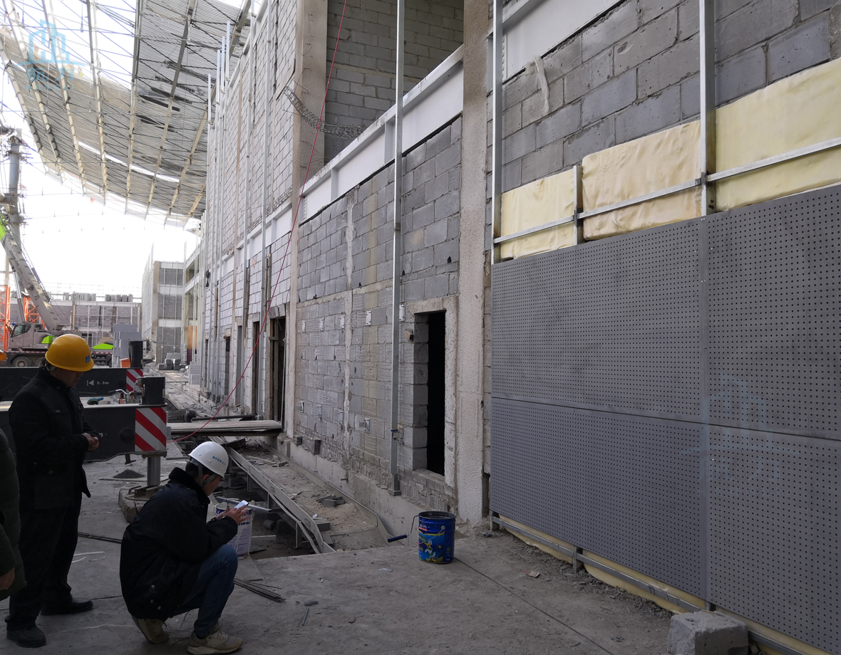 穿孔水泥纖維板施工方法-石家莊國(guó)際會(huì)展中心項(xiàng)目 穿孔水泥纖維板施工方法-石家莊國(guó)際會(huì)展中心項(xiàng)目